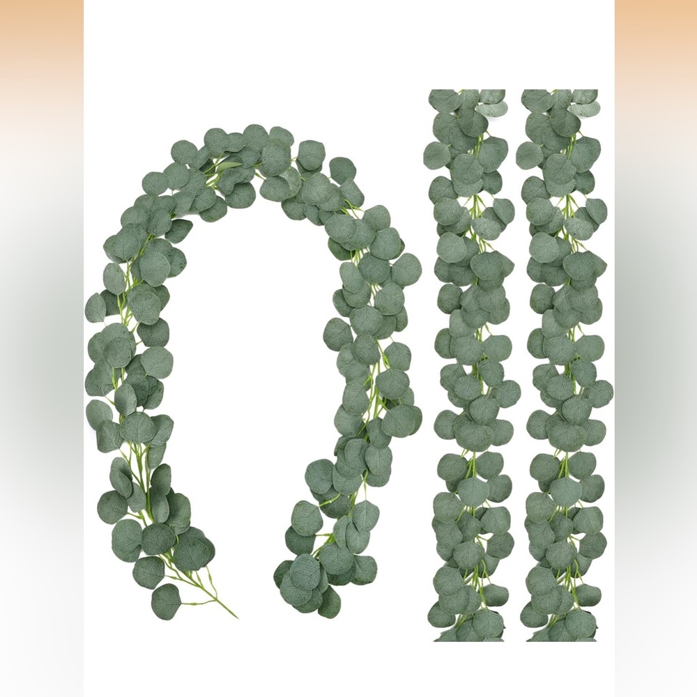 Artificial Eucalyptus Garland - Green Faux Leaf Party Decoration